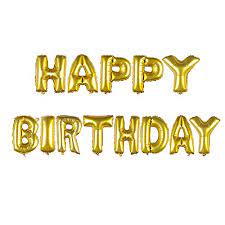 Happy Birthday Foil Letters Balloons