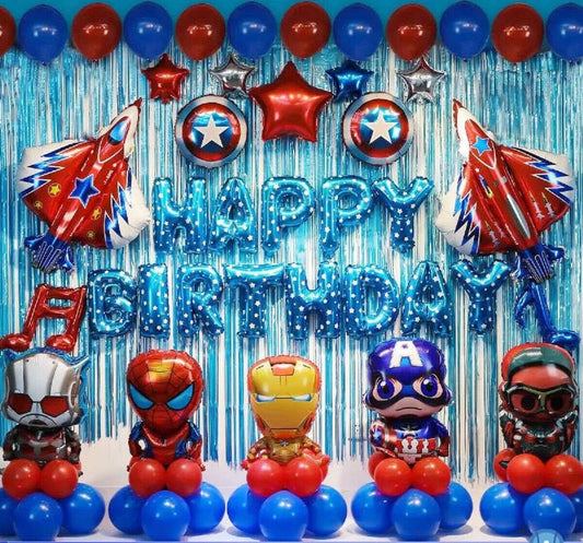 Super heroes Avengers captian america spiderman decoration set