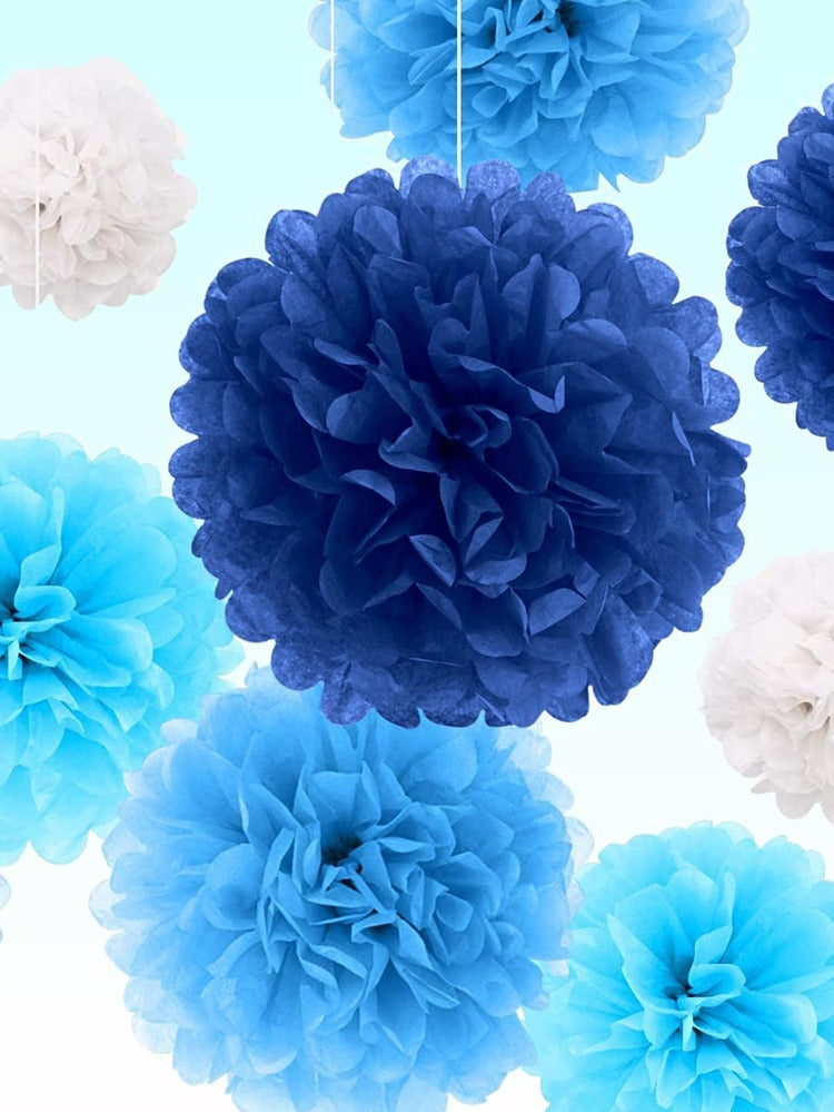 8pcs Mixed Color Paper Flower