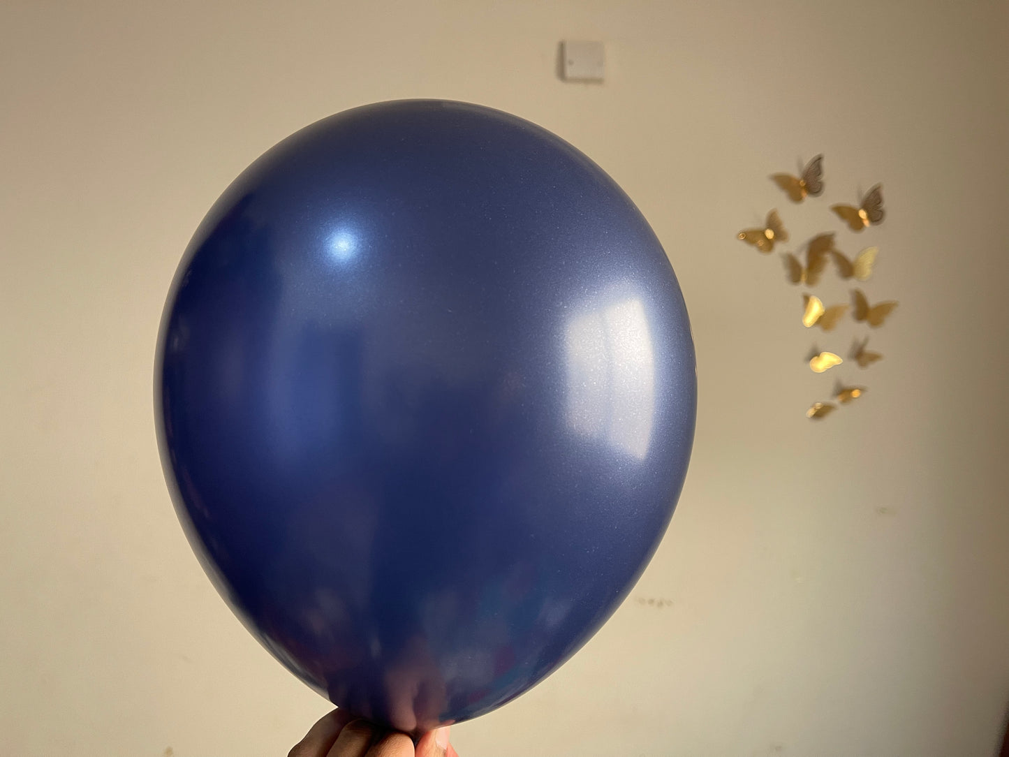 Navy blue balloons