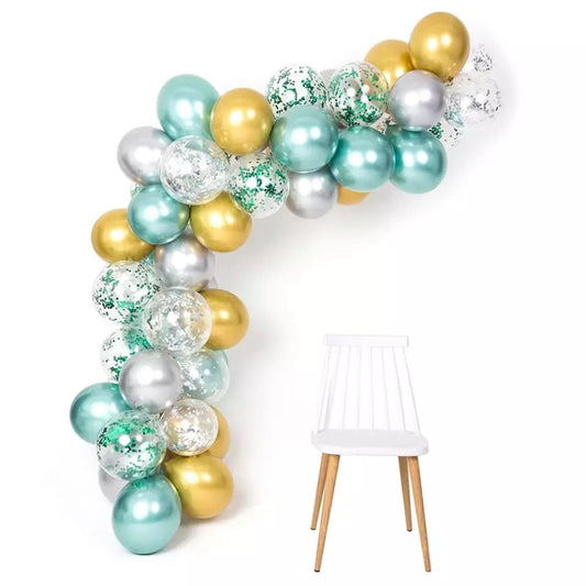 Green gold Balloon Garland DIY Kit