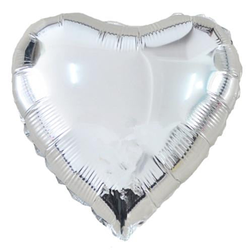 Heart Foil balloons - Silver