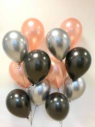 Mix combo gold black balloons