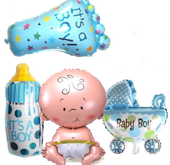 Baby boy foil balloon - pack of 5