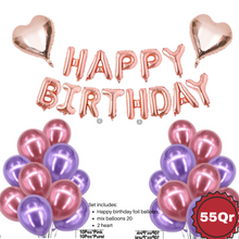 Purple Rose gold birthday set
